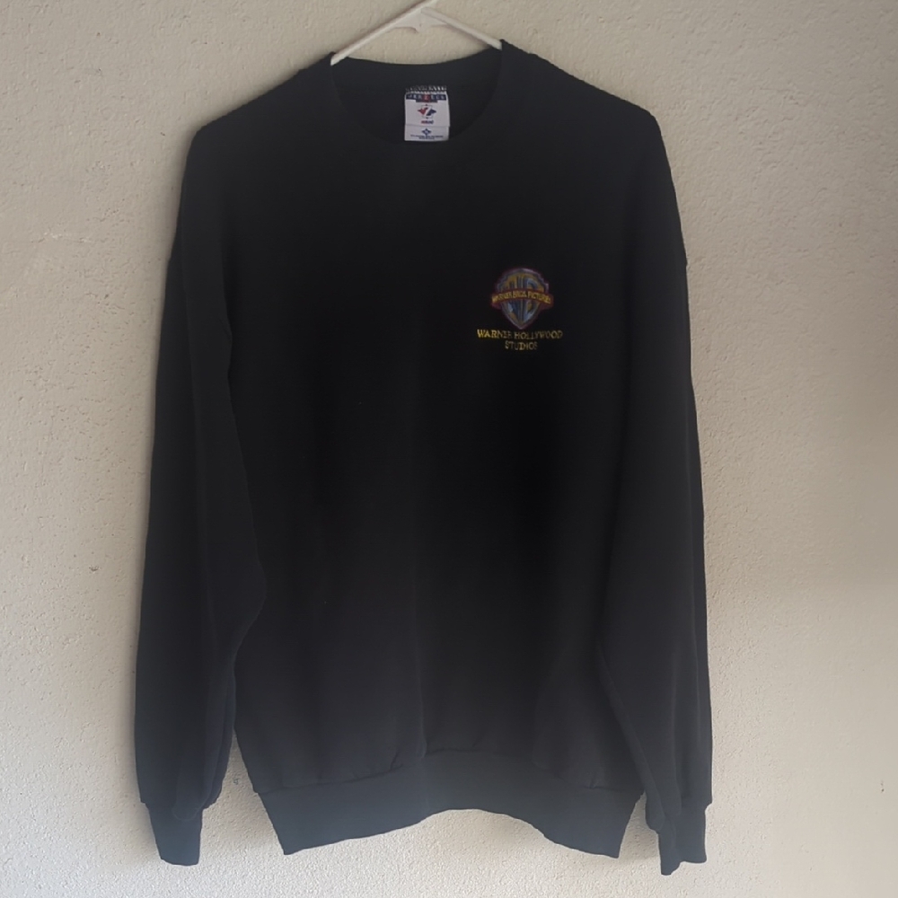 Warner Bros. Black Crewneck Sweater for Men